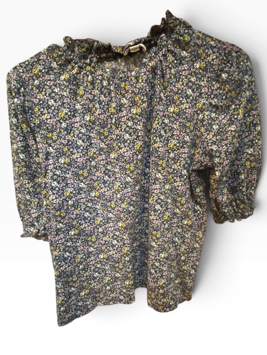LOFT Tops - LOFT Floral Blouse - Blue and Yellow